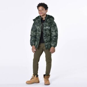 Ixtreme Boys' Camouflage Puffer Jacket Medium NWT in packaging